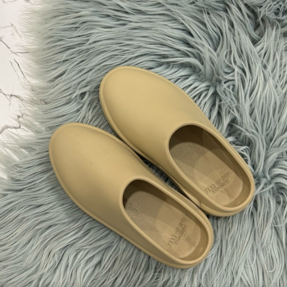 Fear of God Cream Slippers for Effortless Comfort